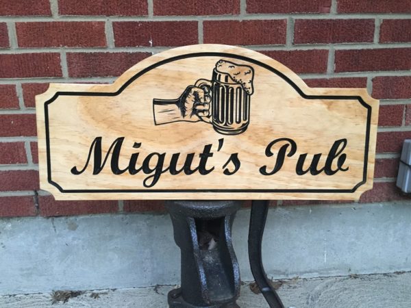 Bar or Game Room Personalized Wooden Sign